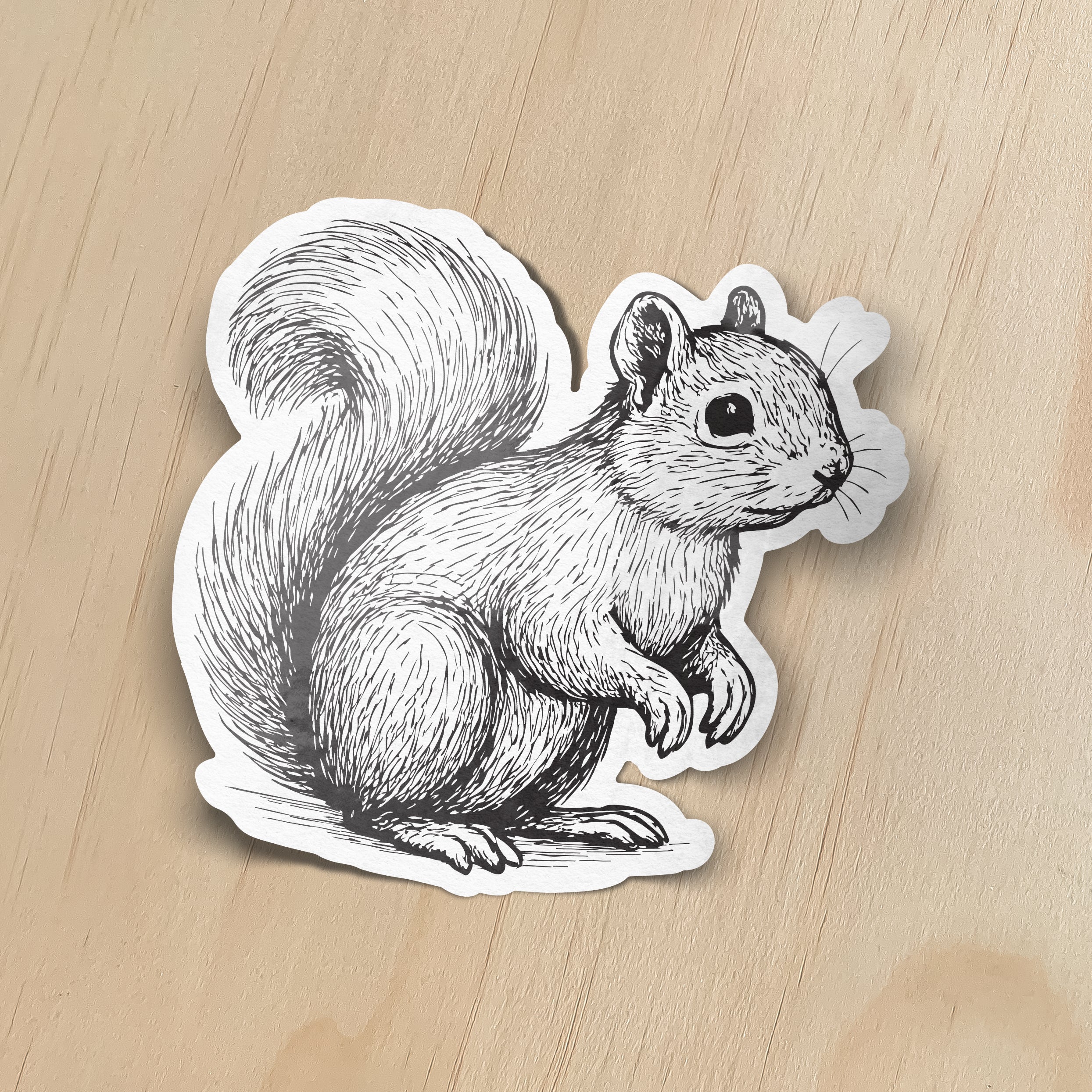 Eichhörnchen Sticker – Detailliert