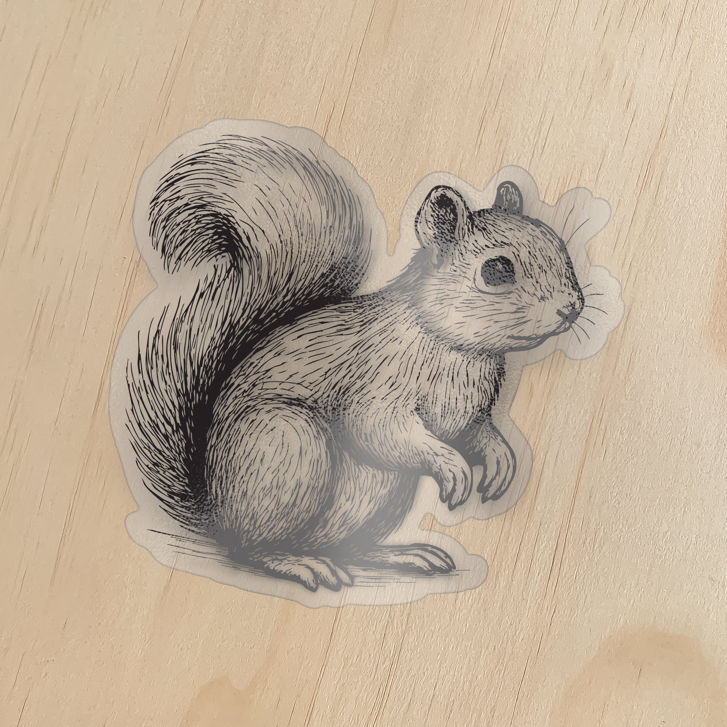 Eichhörnchen Sticker – Detailliert