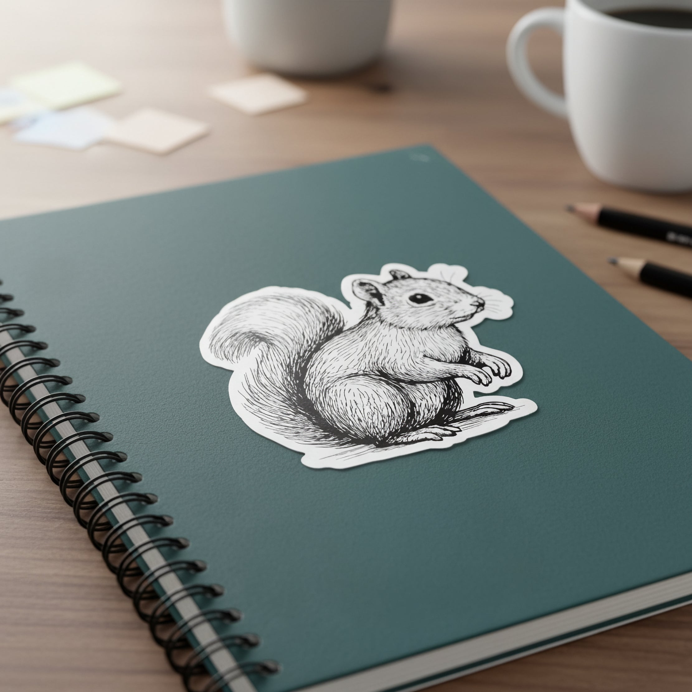 Eichhörnchen Sticker – Detailliert